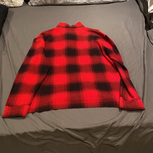 Red and Black Plaid Pullover - Picture 4 of 4